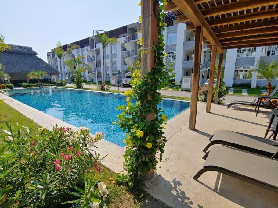 Departamento Con Alberca Apartment มานซานิโญ ภายนอก รูปภาพ