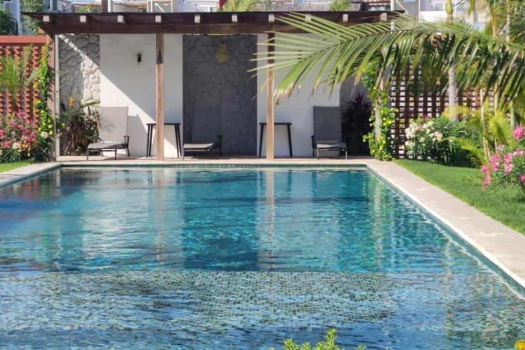 Departamento Con Alberca Apartment มานซานิโญ ภายนอก รูปภาพ