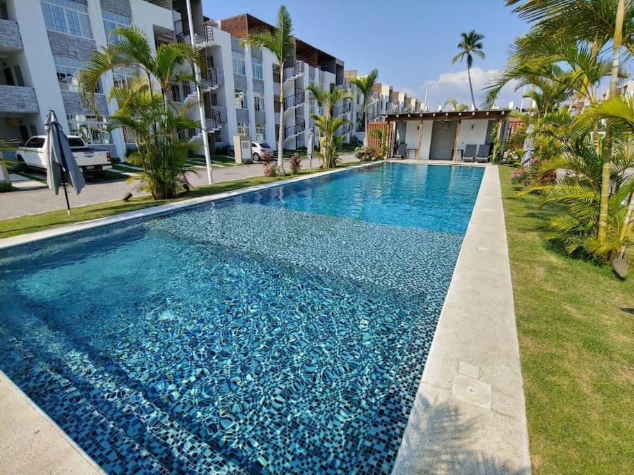 Departamento Con Alberca Apartment มานซานิโญ ภายนอก รูปภาพ