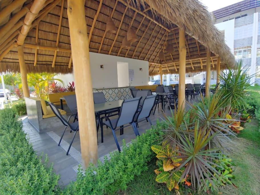 Departamento Con Alberca Apartment มานซานิโญ ภายนอก รูปภาพ